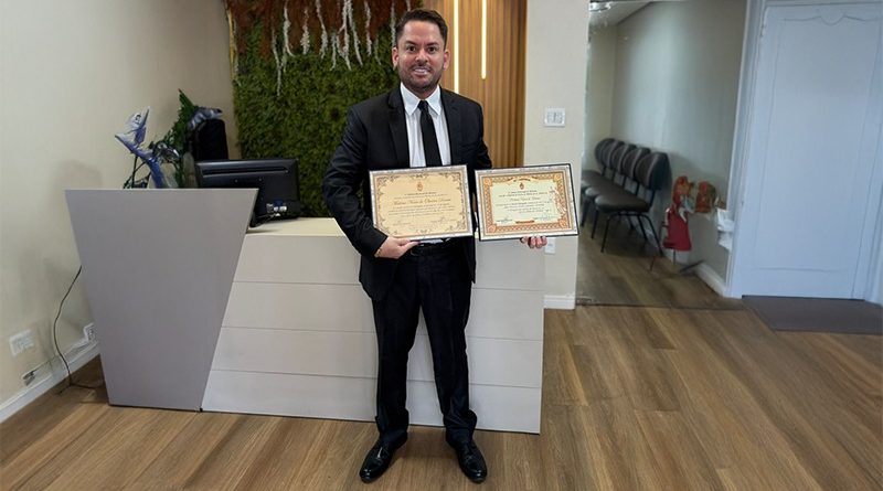 Câmara Municipal de Manaus homenageia advogado Matheus Dantas no Mês da Advocacia